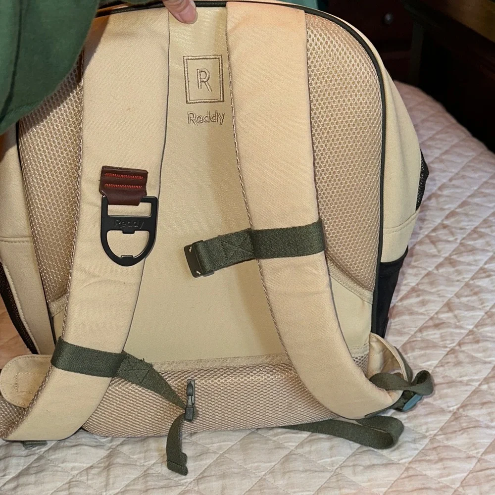 Versatile Tan and Green Pet Carrier